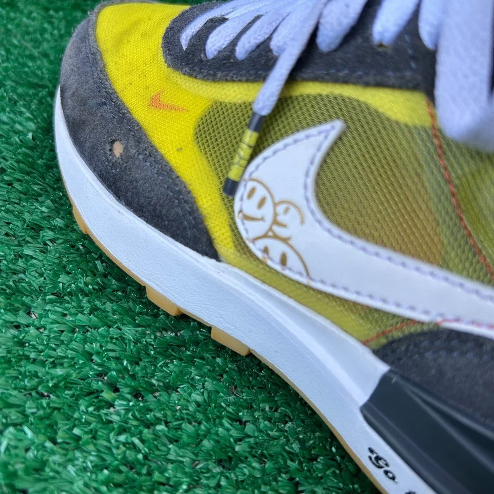 Nike Waffle One‎ GS Go The Extra Smile Yellow Grey Sneakers DO5868-700 Size 5Y